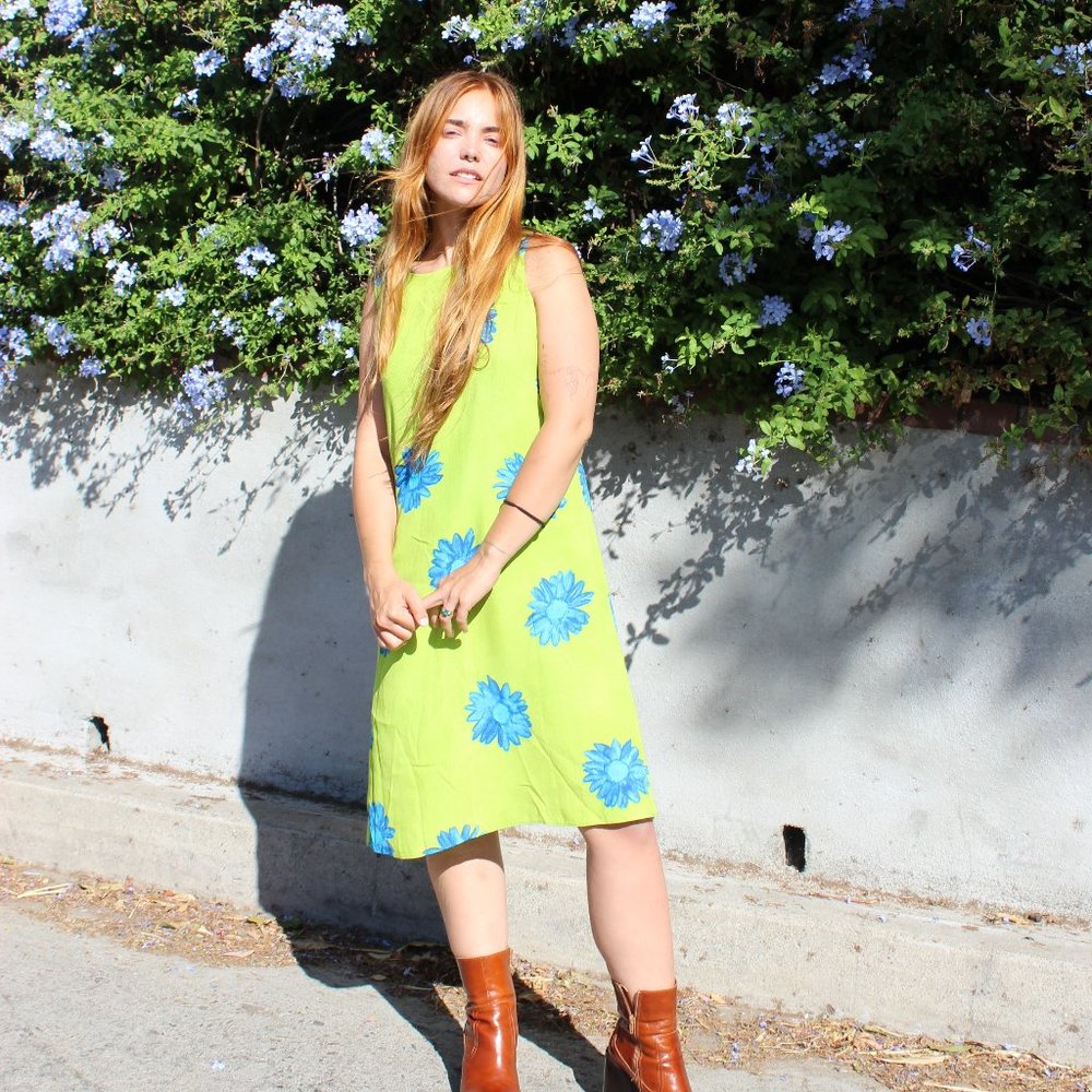 GREEN FLORAL DRESS